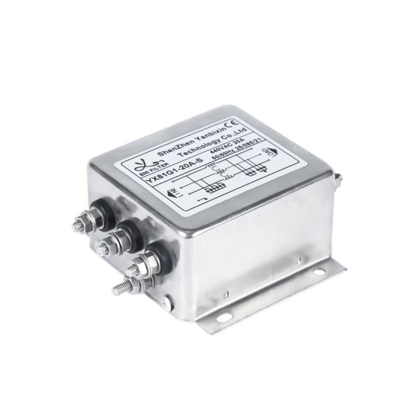 Cheap YX81G1-20A-S M4 Screw Output Filter 3 Phase RFI Filter For Three-phase Inverter for sale
