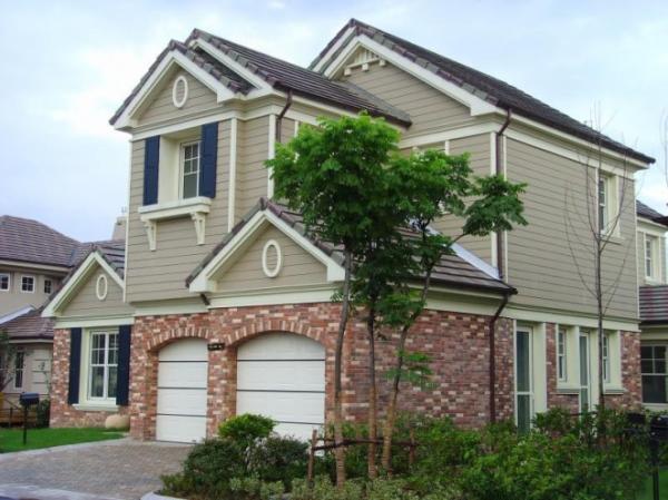 Cheap Colored Fiber Cement Board , Cement Board Exterior Siding Panels For House Decoration for sale