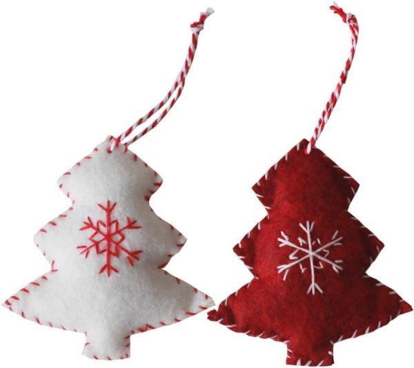 Cheap 100% Handmade Wool Felt Craft Christmas Decorations Multi - Color Choice Customized for sale