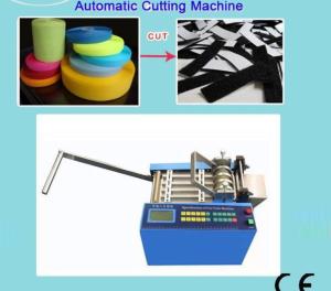 Best Machine for hook&amp;loop strap cutting/Automatic hook&amp;loop strip cutter wholesale