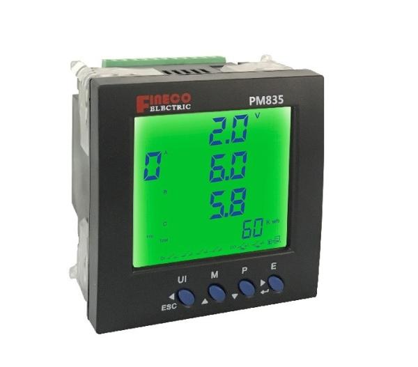 Cheap Digital Only Display PM835 400V Electrical Panel Meter with Modbus RTU Communication for sale