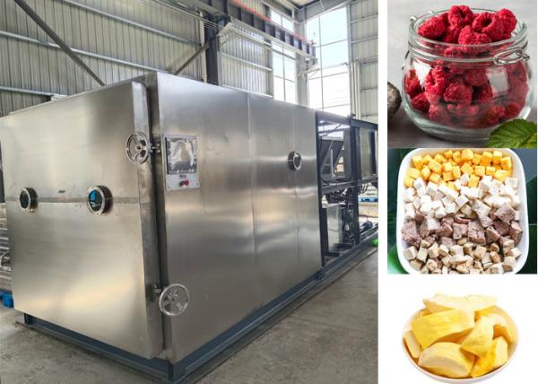 Cheap Large Food Milk Vacuum  Freeze Dry Fruit Machine With 100kg / Batch for sale