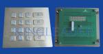 Rugged Backlit Metal Keypad With 16 Keys for Security Access Control System