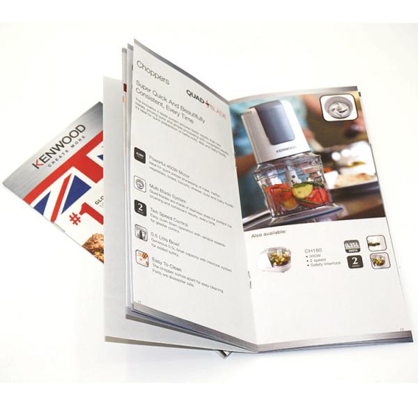 Cheap 110mmx210mm Custom Handbook Promotional Booklet Printing Matt Lamination for sale
