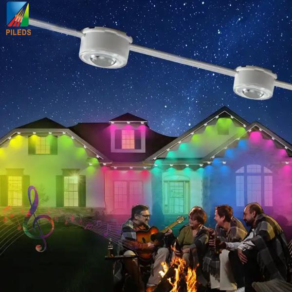 Cheap Ws2811 Eaves LED Point Light , LED Pixel Strips Changeable Color 12V RGBW for sale