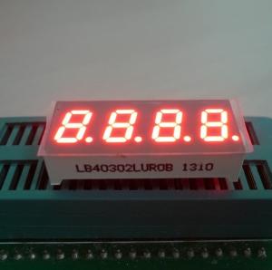 Best Ultra Red 0.30&quot;4 Digit 7 Segment Led Display For Temperature / Humidity Indicator Common Cathode wholesale