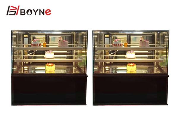 Cheap R134A Cake Display Case Black Three Layer Bread Chiller Showcase for sale