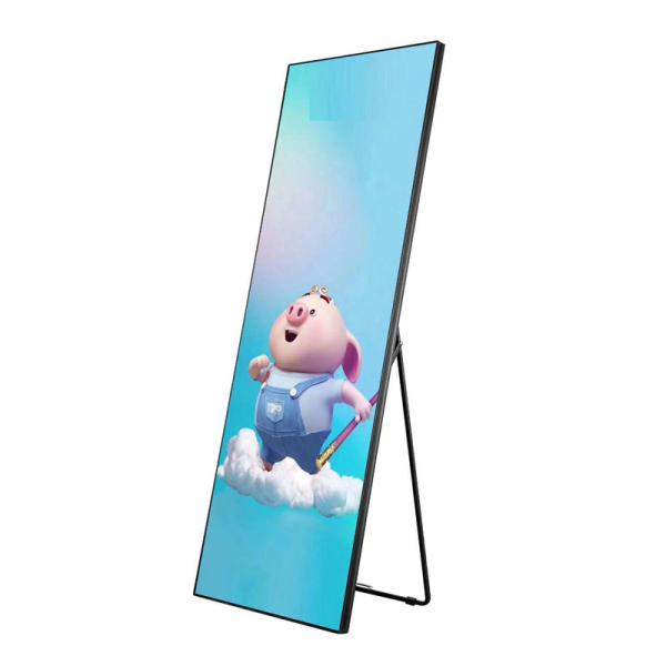 Cheap Indoor Customized Led Display Mirror Digital Signage Poster Stand 140 Degree for sale