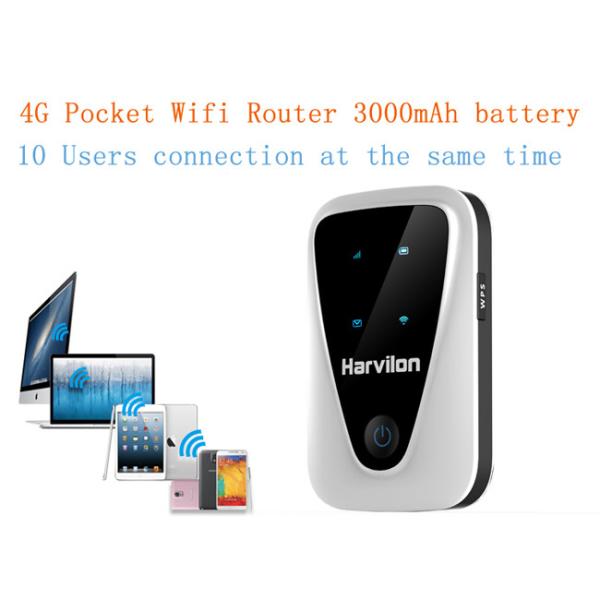 Cheap Harvilon Cat4 150Mbps Mobile 4G Router Support USB Interface Charging for sale