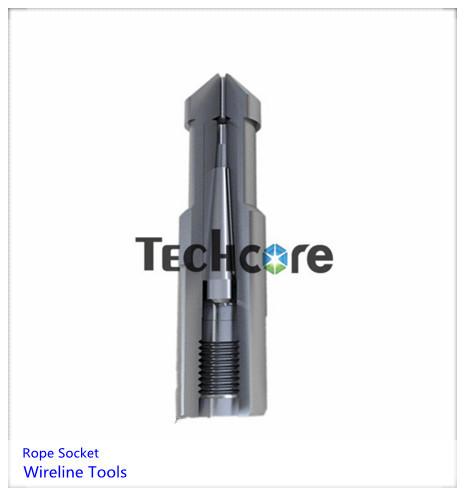Cheap Pear Drop Type Oil Well Downhole Slickline Rope Socket Wireline Tools for sale