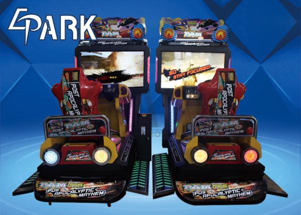 Cheap Video Entertainment Coin Pusher Game Machine 3D Dynamic Motion Racing Car for sale
