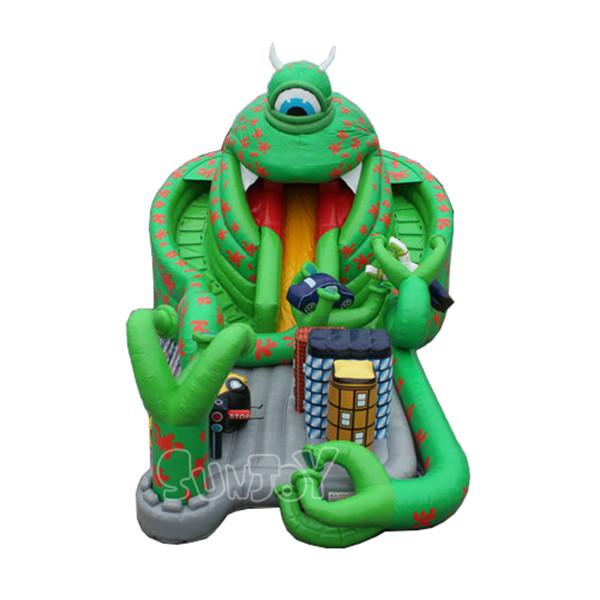 Cheap Alien Monster Playground 0.55mm Plato Inflatable Play Park for sale
