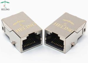 Integrated Transformer RJ45 100Base T , Offset / Overhangs PCB RJ45 Plug