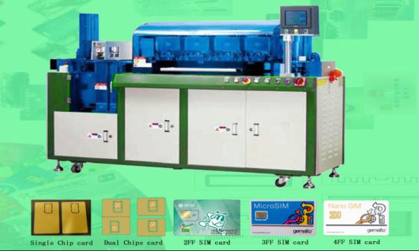 Cheap 2FF Mini SIM card and half card punching machine, 1 chip and two chip cards punching solution for sale
