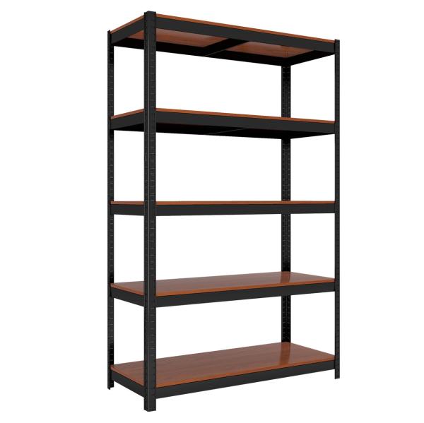 Cheap Heavy Duty Free Standing Steel Shelf Rack 5 - Tier Storage Multipurpose Display for sale