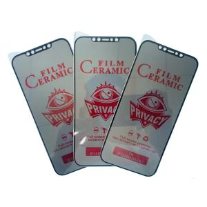 China 3D Tempered Glass Film 9H Anti Spy Privacy Screen Protector For Iphone on sale