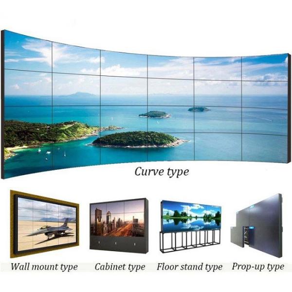 Cheap 3D Digital Image Curved LCD Video Wall High Refresh Rate Low Power Consumption for sale