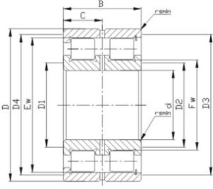 Best Precision Cylindrical Roller Bearings: SL1850 series sealed roller bearing SL185004 wholesale