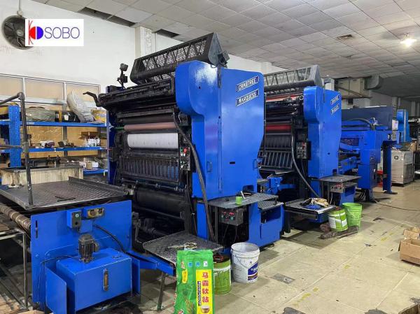 Cheap Automatic 2 Color Crabtree Printer Tinplate Sheet Printing Machine For Tin Can Production for sale