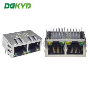 Best DGKYD112Q019DA2A1D Dual Port RJ45 Connector Ethernet Gigabit Filter 10P8C Interface Network Port Socket wholesale