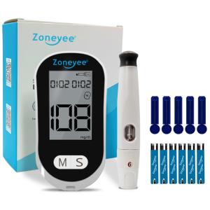 Best High quality Smart Digital Blood Sugar Monitor 250 Memory Easy Use Portable Safe Homecare Blood Glucometer Black Color wholesale