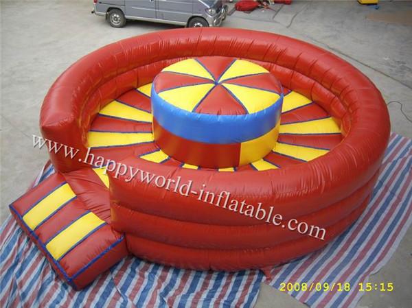 Cheap inflatable bull riding machine , inflatable mechanical bull mattress , inflatable red bull for sale