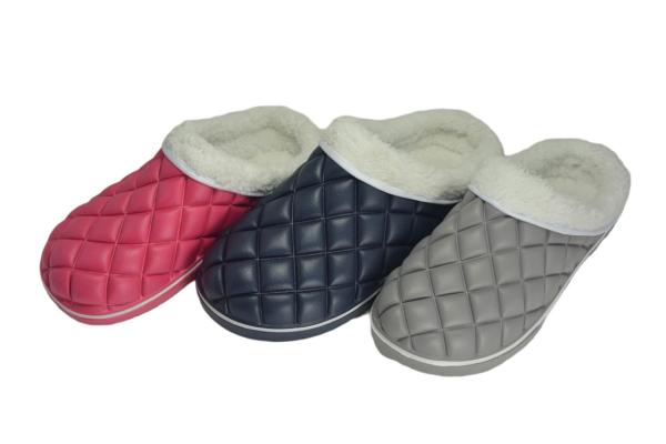 Cheap Fuzzy Inside Eva Fur Lined Garden Clog Style Slippers for sale