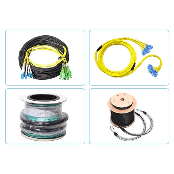 24 48 Core G655 Fiber Optic Patch Cord SC LC Cable Assemblies