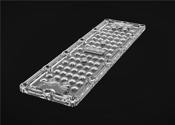 Cheap PMMA Material LED Lens Array Rectangular Pattern 90 Degree For 3030 Chips for sale