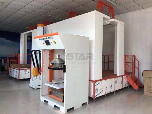 Cheap Automatic Circulation Powder Coating Spray Booth for sale