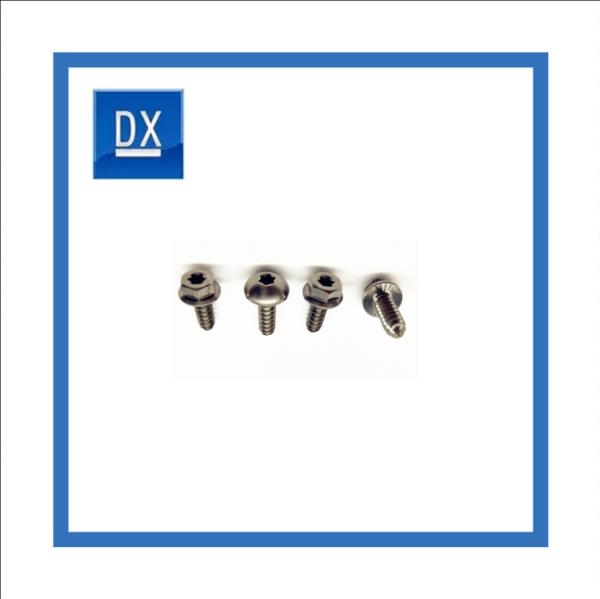 Cheap Customized Round Head Hexagonal Titanium Tapping Screws With Flange for sale