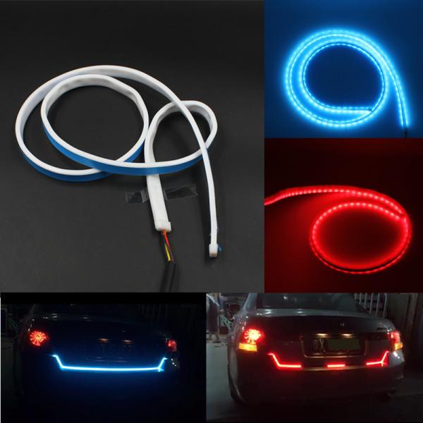 Cheap Car Styling RGB LED Strip Lights Rear Trunk Tail Light RGB Dynamic Streamer Brake Turn Signal Led Warning Lights Strips for sale