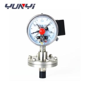 China Flange Type Digital Pressure Gauge Electric Contact Diaphragm Seal on sale