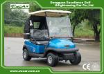 Best 2 Person Electric Golf Car With 3.7KW Motor Italy Graziano Axle Blue Color wholesale