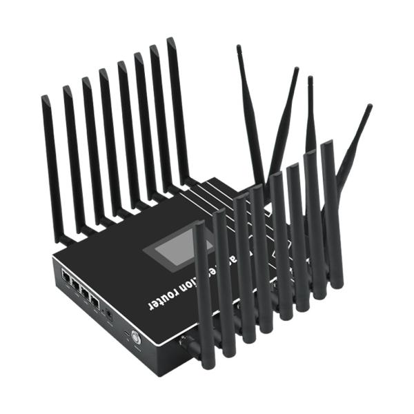 Cheap High Speed 5G Bonnding Router With 4 SIM Broadcast Live / Screen for sale