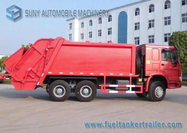 Cheap Heavy Duty 15000L 15M3 HOWO Garbage Trucks 6 X 4 WP10.300NE31 Engine for sale