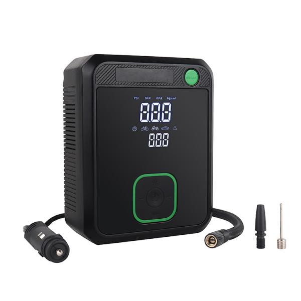 Cheap Rechargeable Cordless Digital Car Air Compressor With LCD Display Portable DC 12V Air Pump for sale
