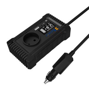 China 150W Pure Sine Wave DC 12V to 110V 220V AC Car Charger Converter Adapter Dual USB Off Grid 200W Car Power Inverter on sale