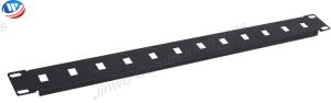 China 12 Port Network Patch Panel Cable Management Panel With Cover 1U on sale