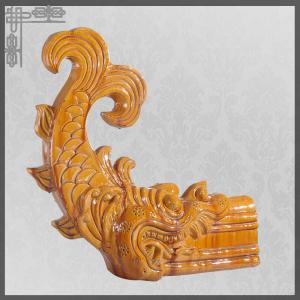 Best Curved Cornices Decorative Roof Tile Chinese Feiyan Architectural Ornaments wholesale