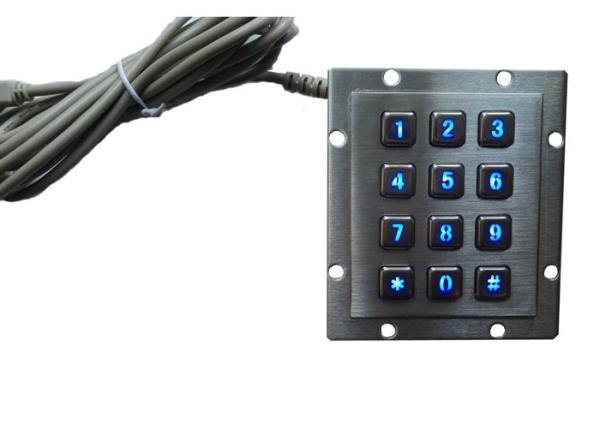 Cheap NEMA4 RS485 Wireless Number Pad , Custom Computer Numeric Keypad Panel Mounting for sale