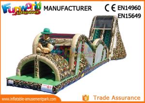 China Indoor Or Outdoor Mega Inflatable Assault Course With Digital Painting on sale