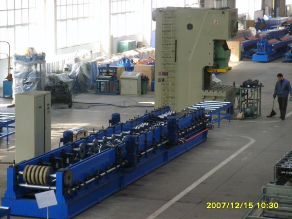 Cheap 45 Degree Cutting Multi Punching Cable Tray Roll Forming Machine For Steel Door Frame for sale