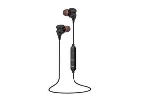 China Black Wireless Noise Cancelling Earphones , In Ear Noise Cancelling Earbuds on sale