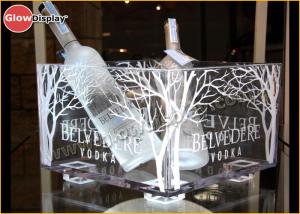 Large Lighted Led Ice Bucket / Champagne Cooler Silk Printed Logo