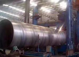 Q235B Q345B Welded Hollow Steel Pipe , Large Diameter And Wall Thickness Round Water Pipe