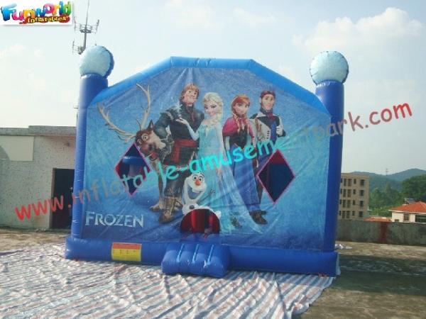 Cheap Popular Frozen Inflatable Bouncer Slide , Inflatable Frozen Castle Combo Slide for sale