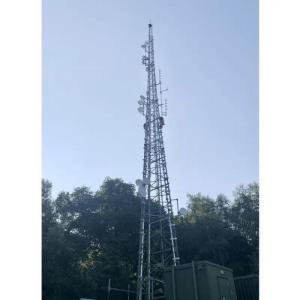 China Four Legged Steel Lattice Self Supported Mobile Communication Tower 100meters on sale