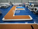 Depend On Size Capacity Inflatable Floating Dock Custom Made E Shape Inflatable
