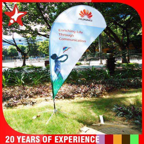 Cheap 10ft teardrop wind up flag banner for sale